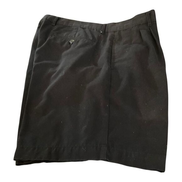 Greg Norman Collection Black Flat Front Shorts - Picture 1 of 4
